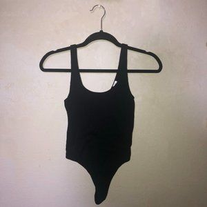 Me to We Black Tank Bodysuit Size S